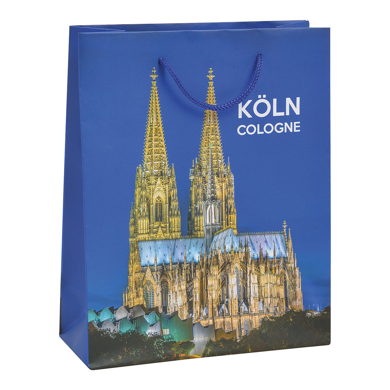 Sac cadeau Cologne en papier mat multicolore (L/H/P) 18x23x8cm Sac cadeau Cologne en papier mat multicolore (L/H/P) 18x23x8cm