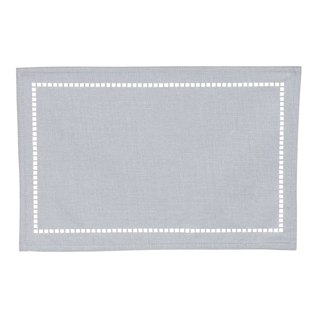 Placemat in textiel 70% linnen, 30% polyester Lichtgrijs (w/h) 45x30cm