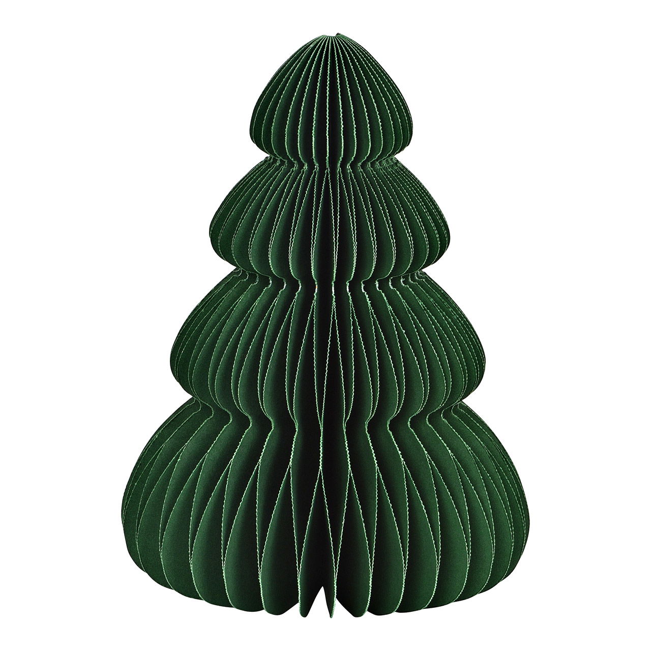 Árbol de Navidad de nido de abeja de papel/cartón, verde (A/A/A) 10x15x10cm