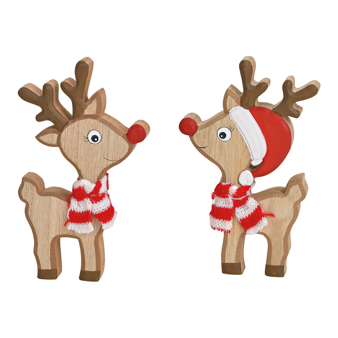 Aufsteller Hirsch aus Holz Braun 2-fach, (B/H/T) 9x14x2cm Aufsteller Hirsch aus Holz Braun 2-fach, (B/H/T) 9x14x2cm