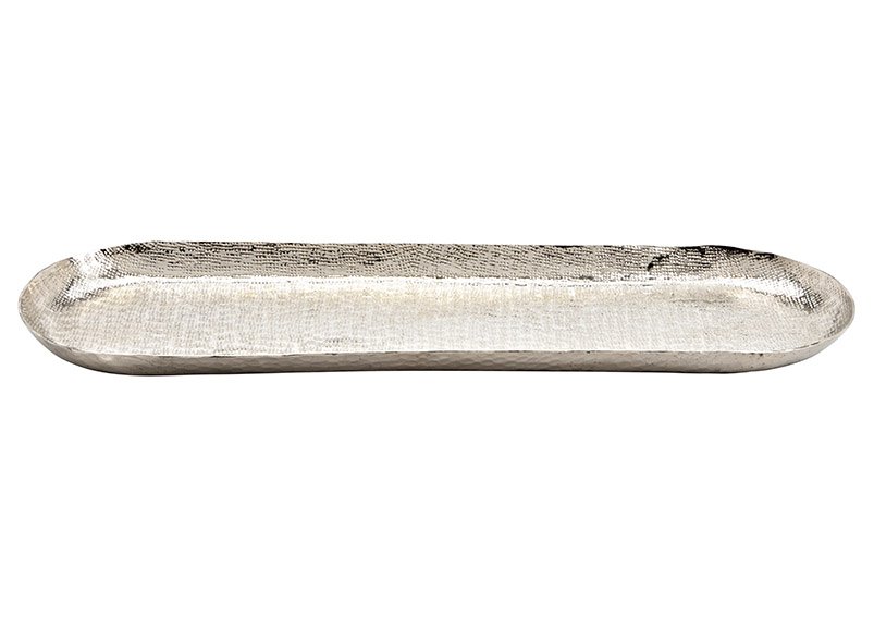 Piastra di argento metallico (c/h/d) 63x3x20cm