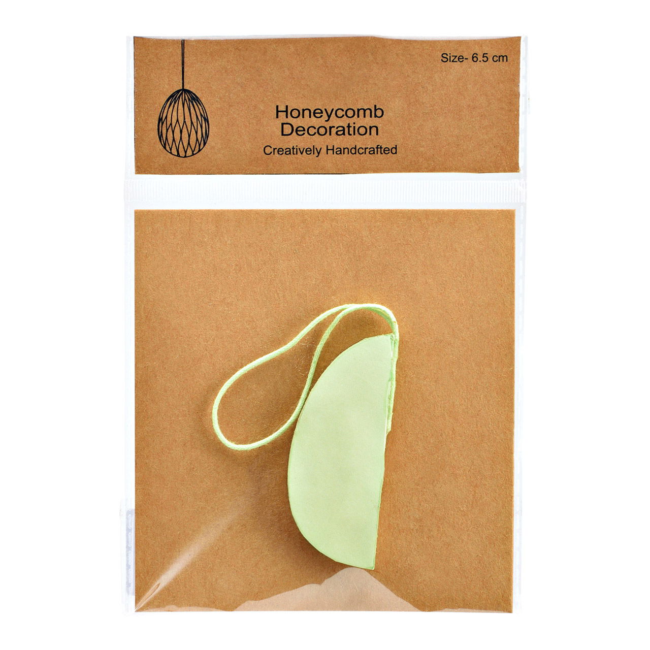 Honingraat paaseierhanger van papier/karton groen (B/H/D) 6x6x6cm