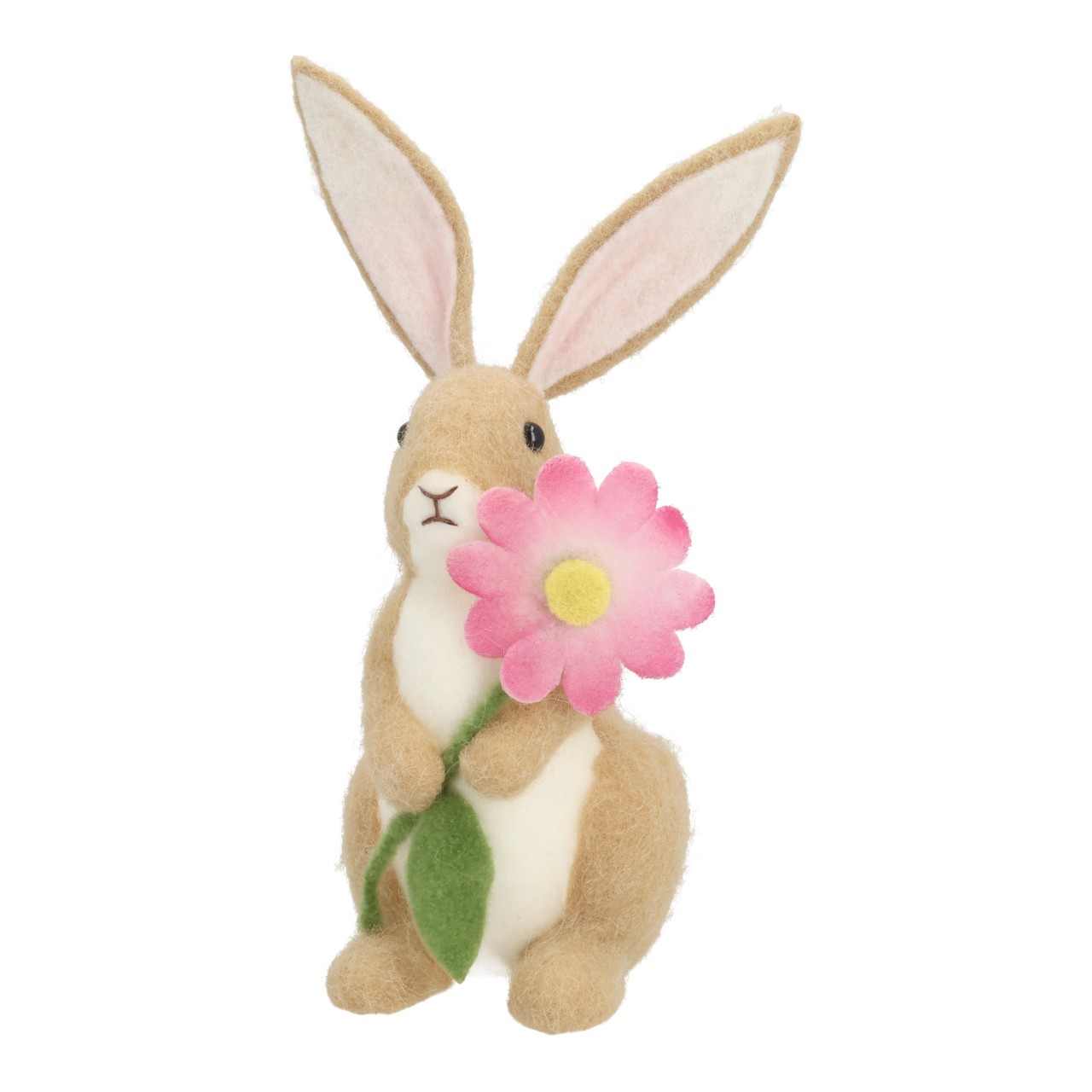 Osterhase, Filzfigur, Hase, Blume, Kuscheltier