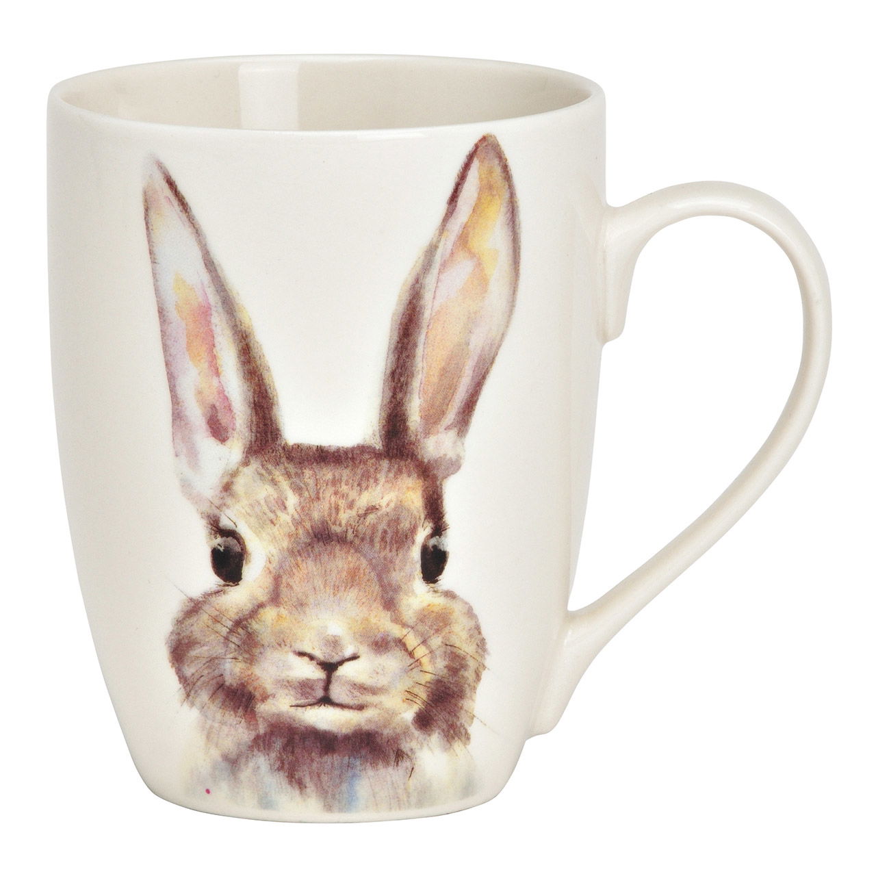 Taza de porcelana Bunny blanca (A/H/D) 12x10x8cm