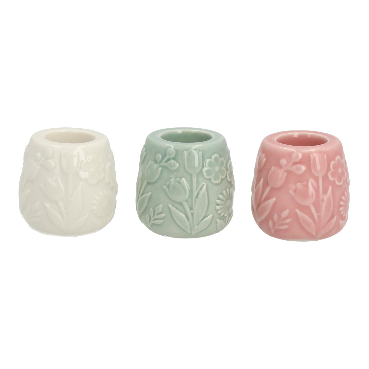 Teelichthalter, Vase, Blumenmustertopf, Kerzenhalter, Blumendekor