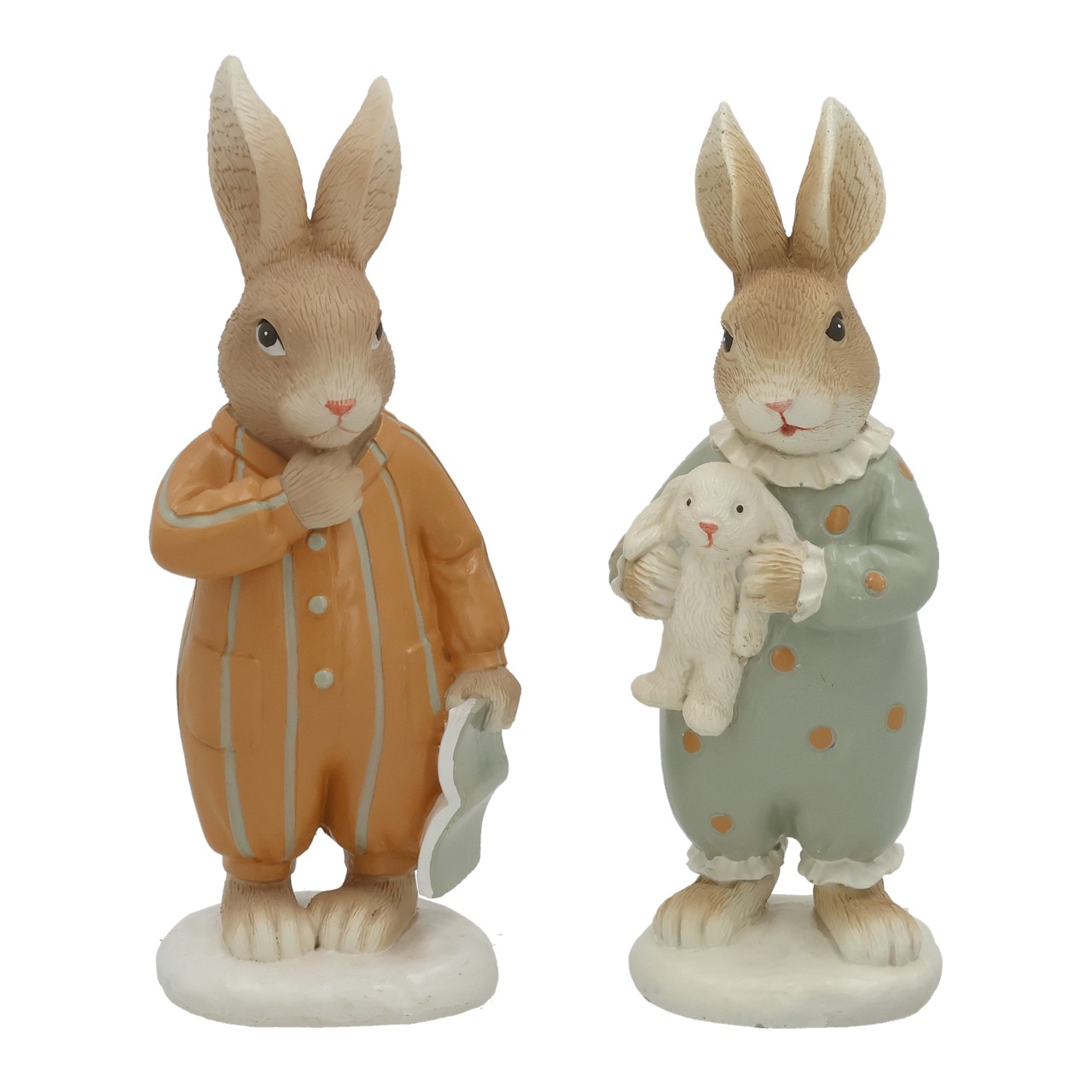 Hase Figur, Kuscheltier, Kleidung, Ocker, Kleiner Hase