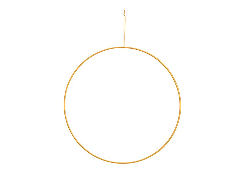 Anello appendiabiti in metallo dorato Ø25cm