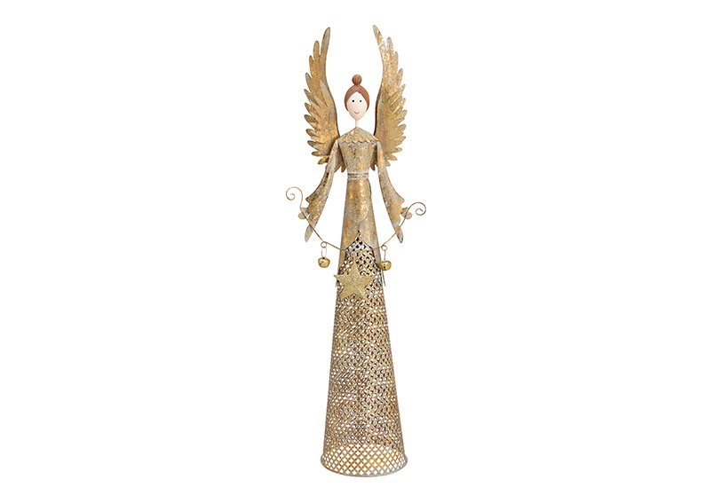Angel of metal gold 17x54x11cm