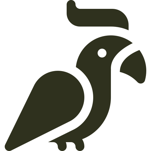 papagei, silhouette, vogel, karo, umriss