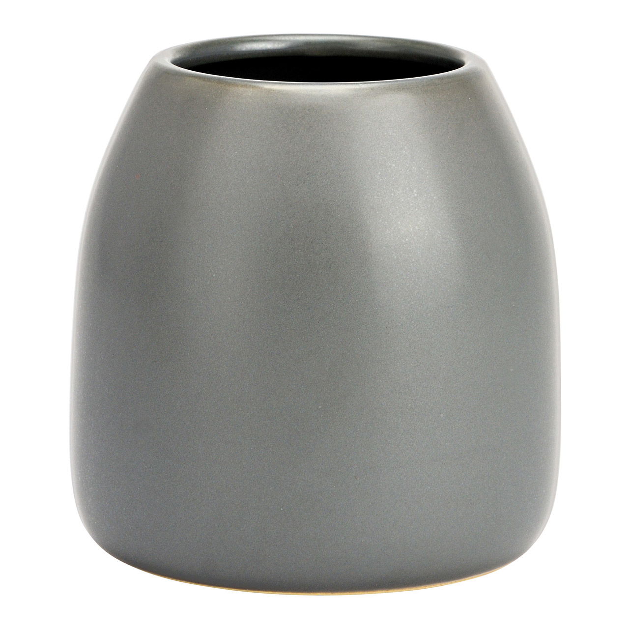 Vase aus Porzellan grau (B/H/T) 11x10x11cm