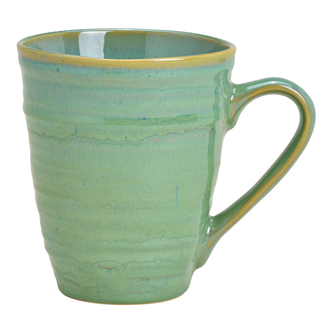 Jumbo mug in gres verde (w/h/d) 14x12x10cm 500ml