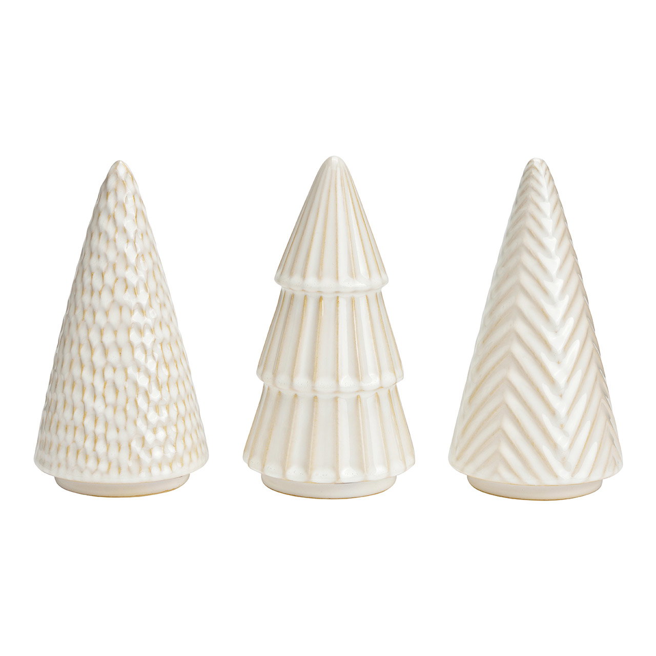 Árbol de Navidad de cerámica blanca de 3 pliegues, (A/A/P) 10x20x10cm Árbol de Navidad de cerámica blanca de 3 pliegues, (A/A/P) 10x20x10cm