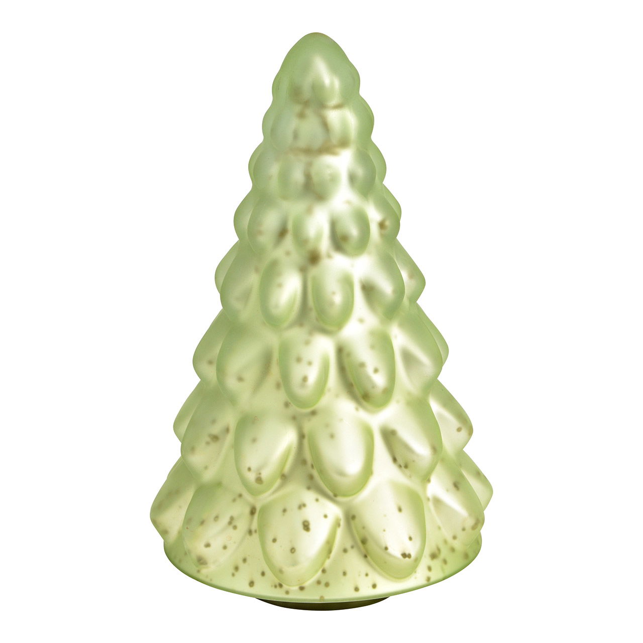 Sapin de Noël en verre, vert (L/H/P) 13x23x13cm