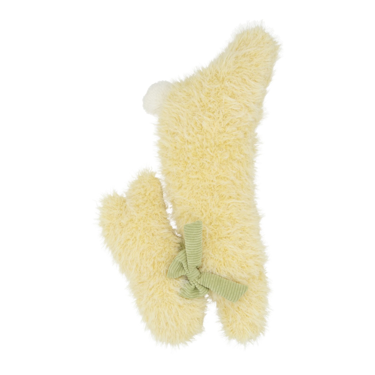 Kuscheltier, Hase, Plüsch, Gelb, Schleife