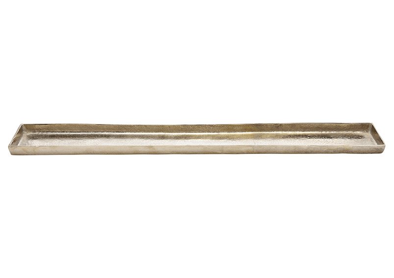 Bandeja de plata metálica (c/h/d) 99x3x12cm