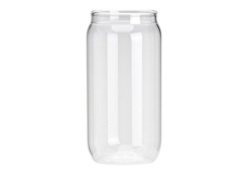 Trinkglas aus Glas transparent (B/H/T) 8x16x8cm. 590ml