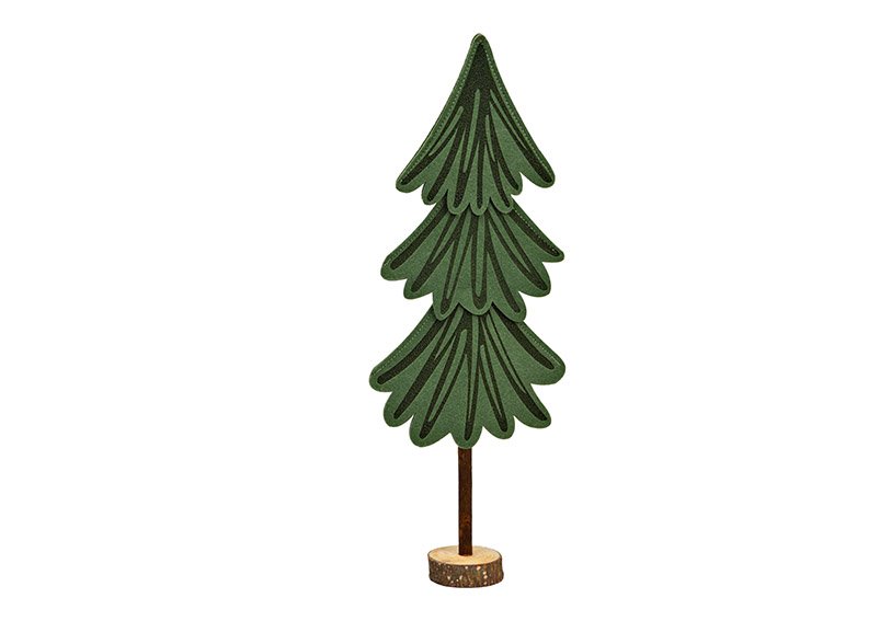 Aufsteller Tannenbaum aus Filz grün (B/H/T) 16x45x6cm