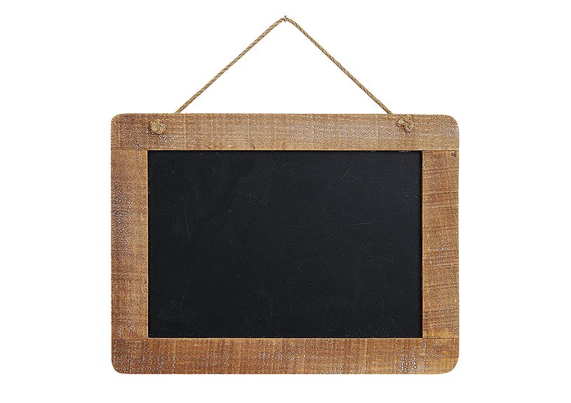 Tablón de notas de madera para colgar, anchura 29 x altura 21 cm