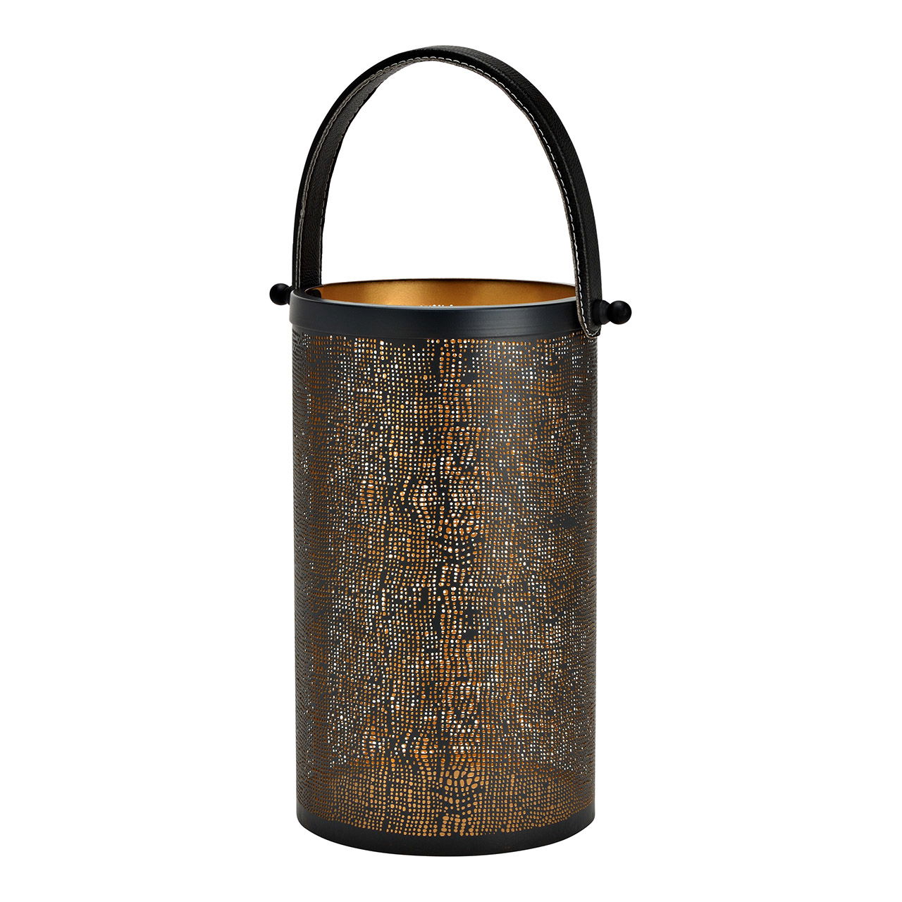 Farol de metal, negro (A/A/P) 18x30x18cm Farol de metal, negro (A/A/P) 18x30x18cm