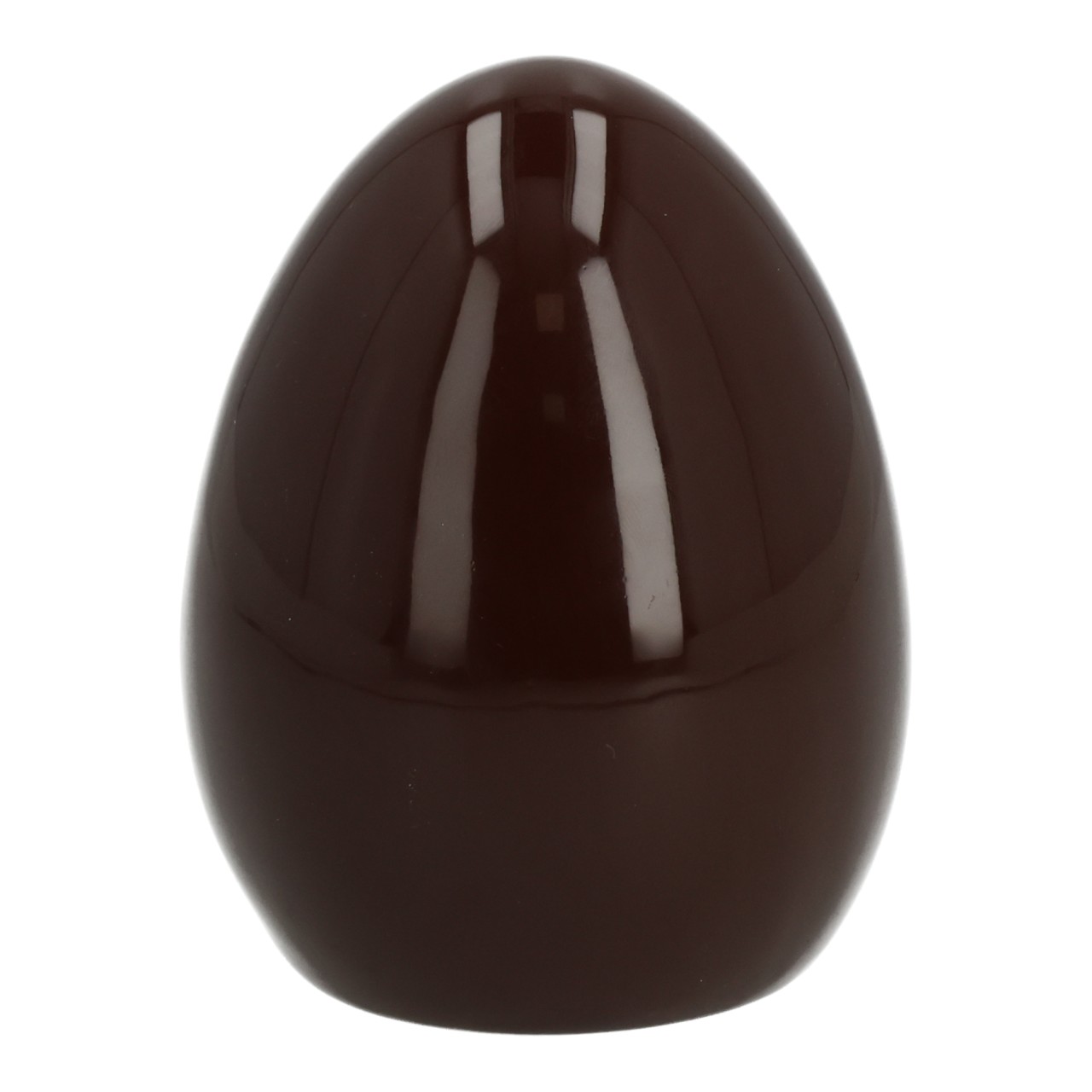 Ceramic Easter egg brown (W/H/D) 8x10x8cm Schokoladen-Ei, Schokoladenfigur, Osterartikel, dunkle Schokolade, Eierform