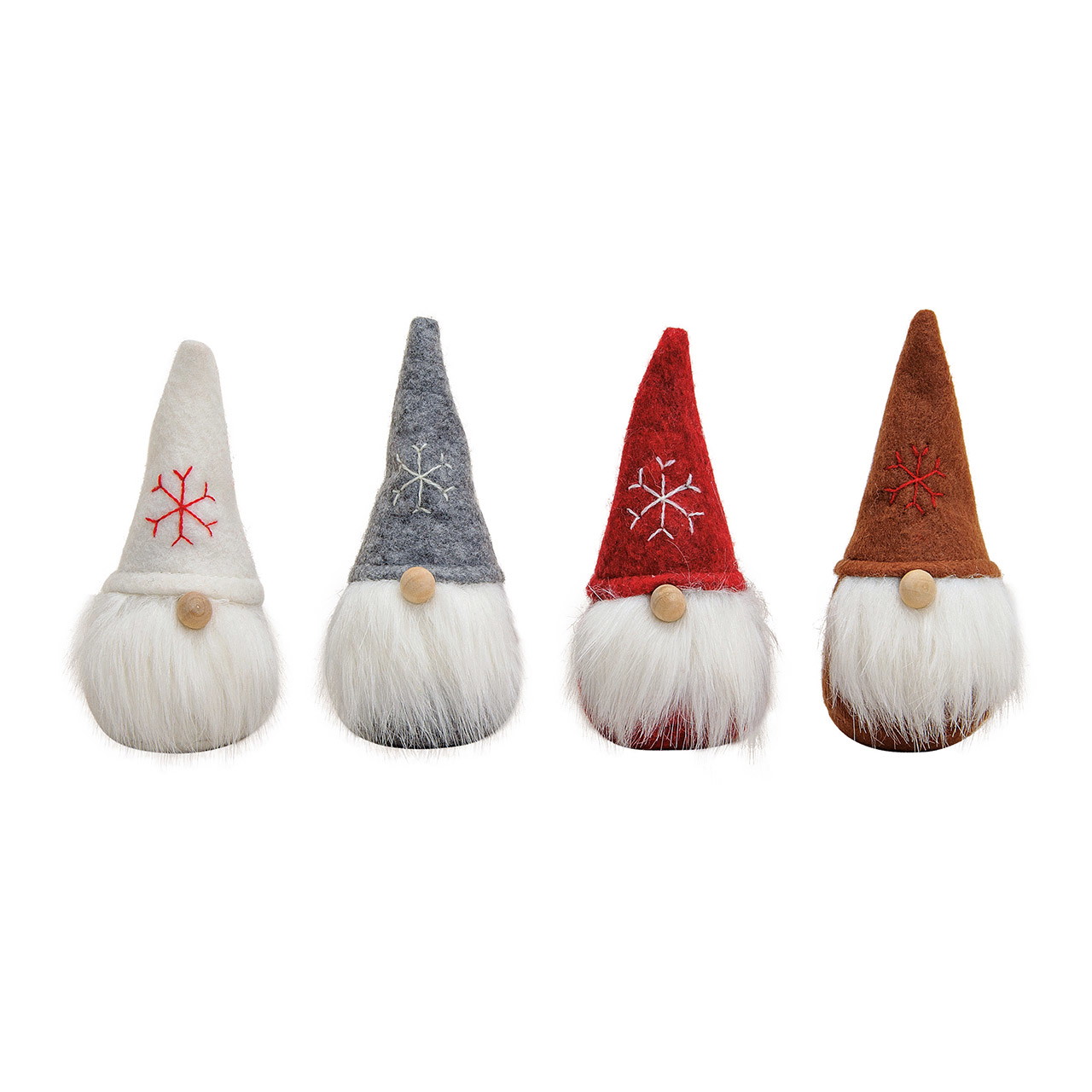 Wichtel aus Filz/Plüsch, 4-fach sortiert (B/H/T) 6x13x6 cm Wichtel aus Filz/Plüsch, 4-fach sortiert (B/H/T) 6x13x6 cm
