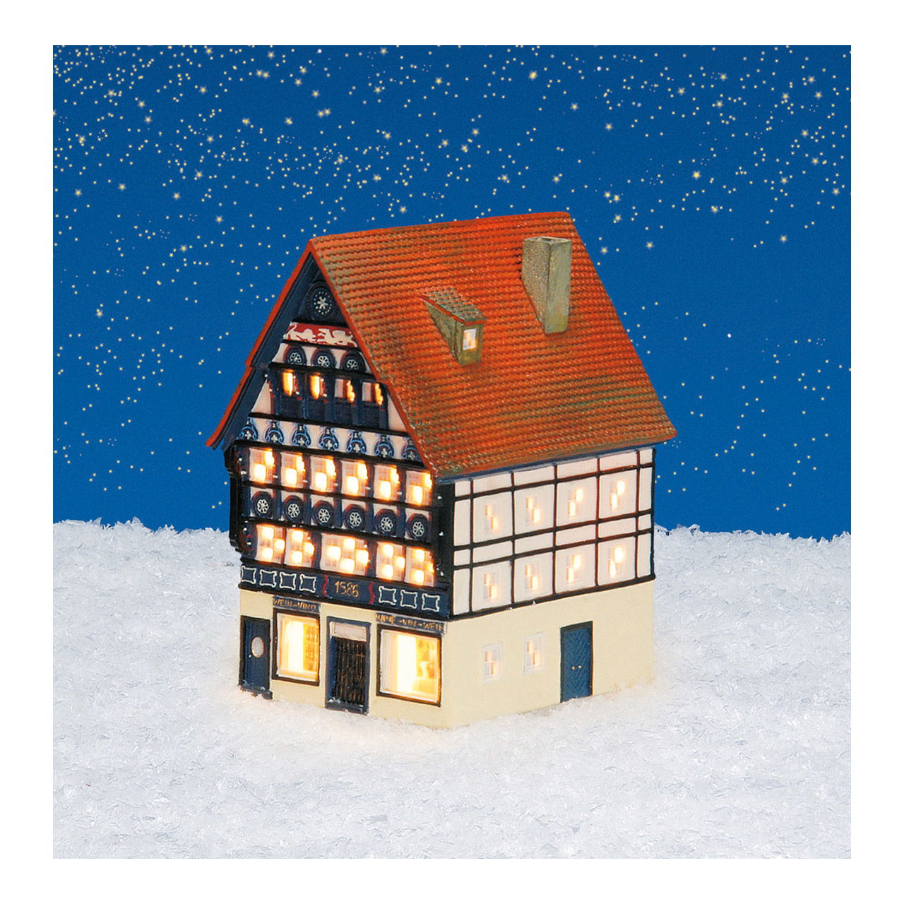 Wurm Lichthaus Weinhaus Osnabrück aus Porzellan, Bunt (B/H/T) 16x19x12cm Wurm Lichthaus Weinhaus Osnabrück aus Porzellan, Bunt (B/H/T) 16x19x12cm