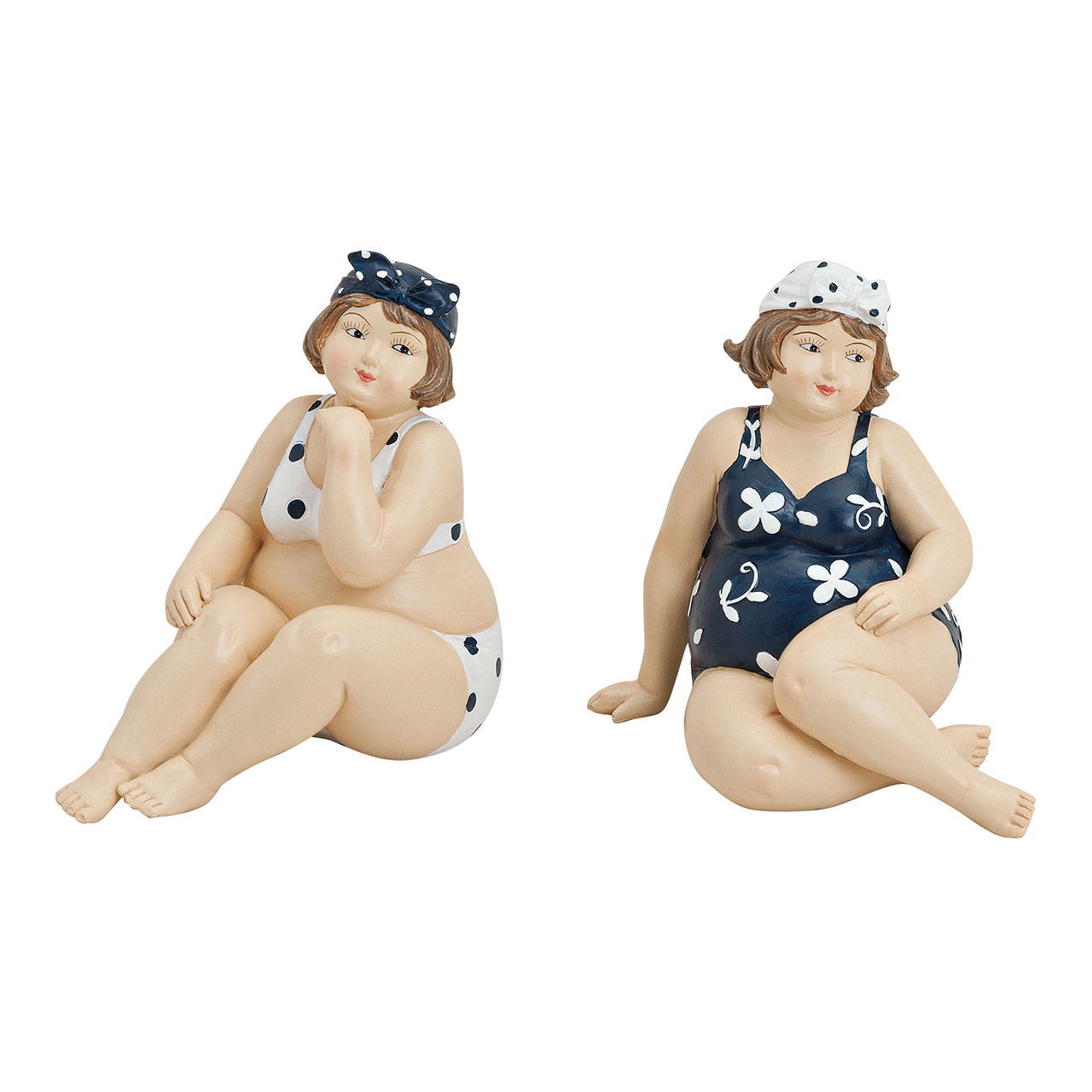 Frau im Badeanzug aus Poly, 2-fach sortiert, B13 x T8 x H12 cm Frau im Badeanzug aus Poly, 2-fach sortiert, B13 x T8 x H12 cm