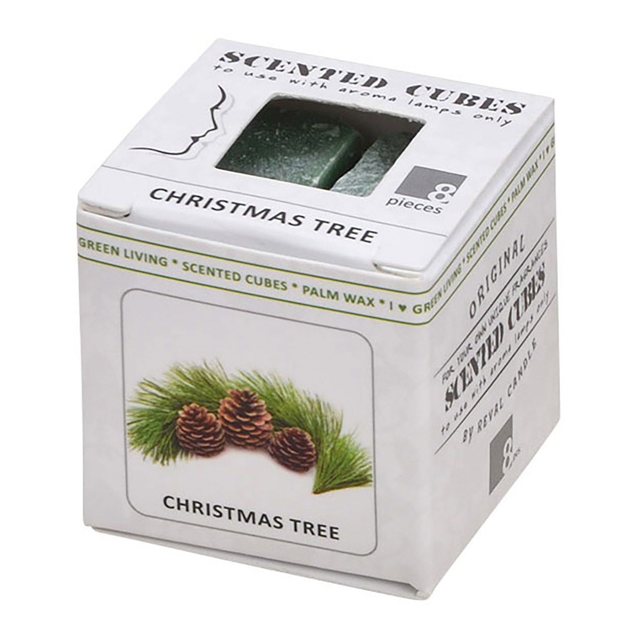 Duftwachs Weihnachten 24g aus Wachs Bunt 9-fach, (B/H/T) 4x4x4cm Pflanze, Baum, Kräuter, Kiste