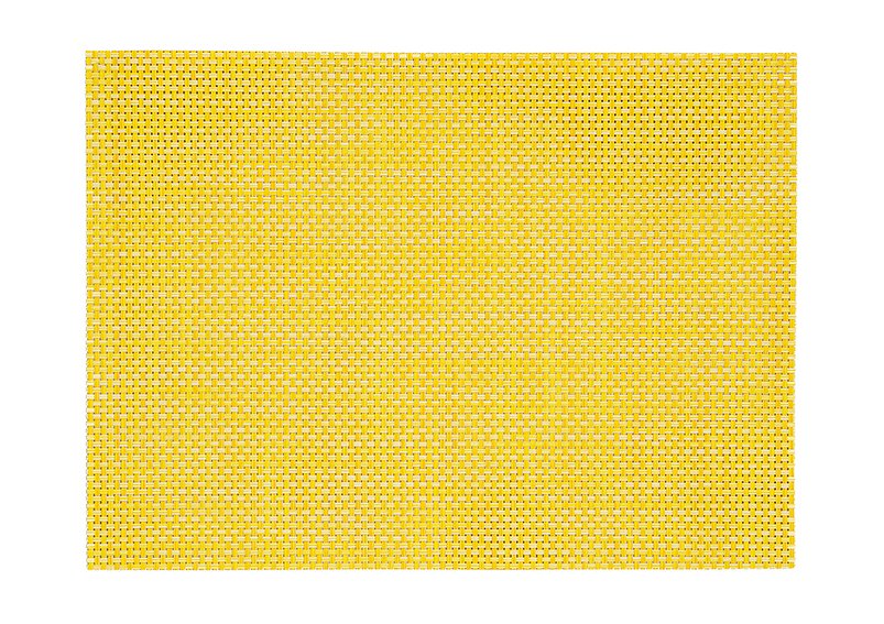 Set de table jaune en plastique, L45 x H30 cm