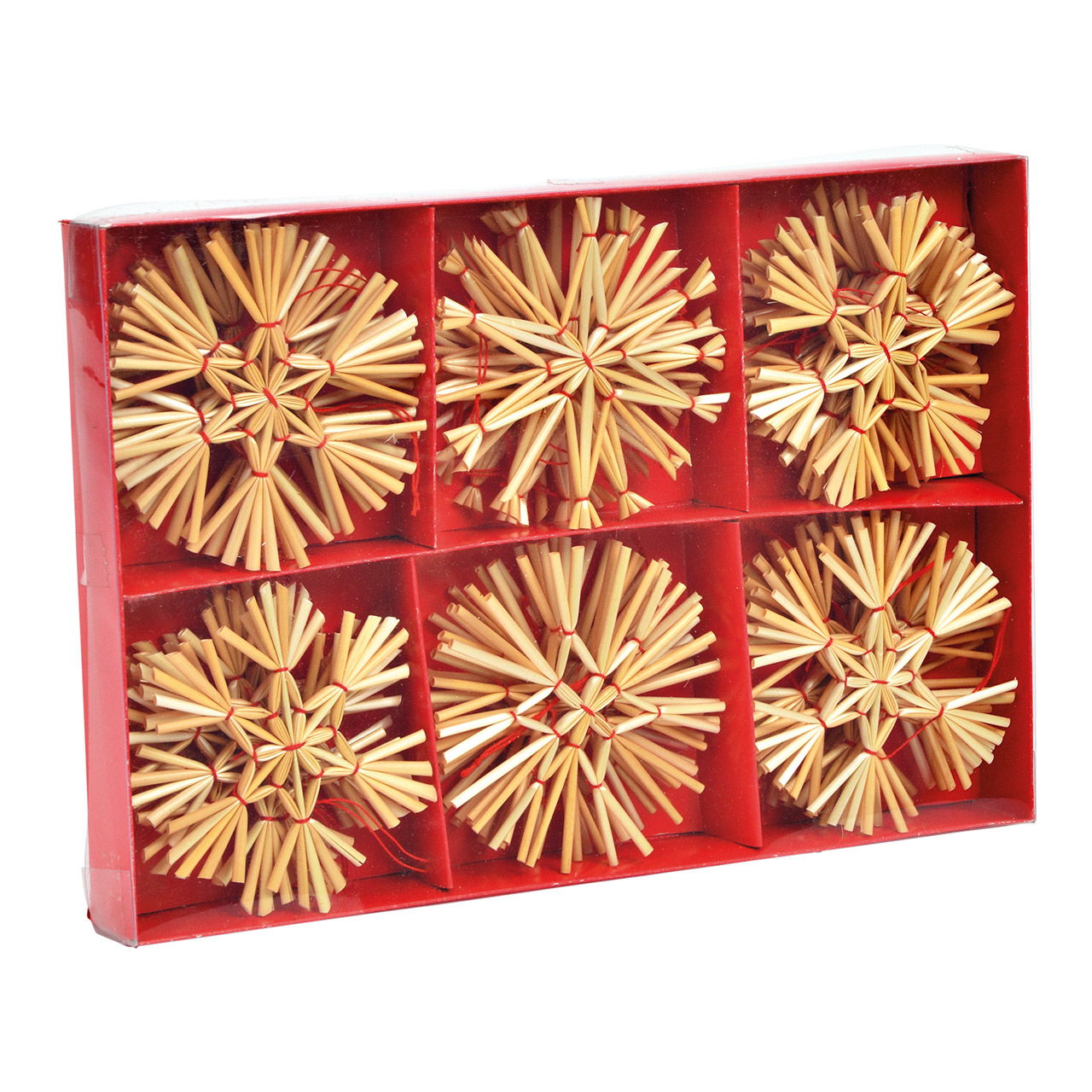 Christmas hanger straw star, set of 30, natural Ø8cm Christmas hanger straw star, set of 30, natural Ø8cm
