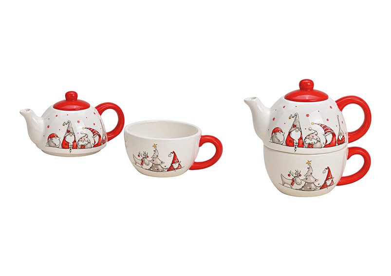 KG Set da tè in Porcellana Tea for One Tea Set teiera con piattino Verde/Bianco/Gufo Wurm GmbH G Co 