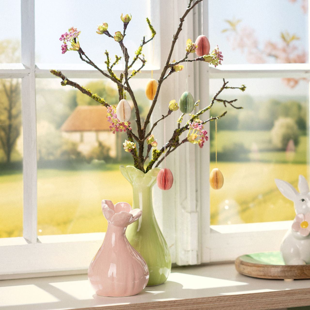 Pflanze, Blumen-Arrangement, Fenster, Vase, Fensterbank