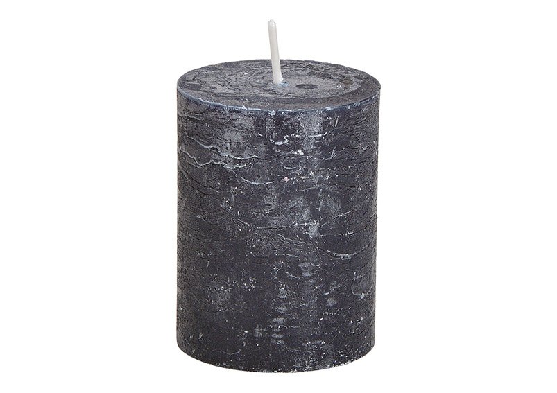 Candle 6,8x9x6,8cm made of wax black