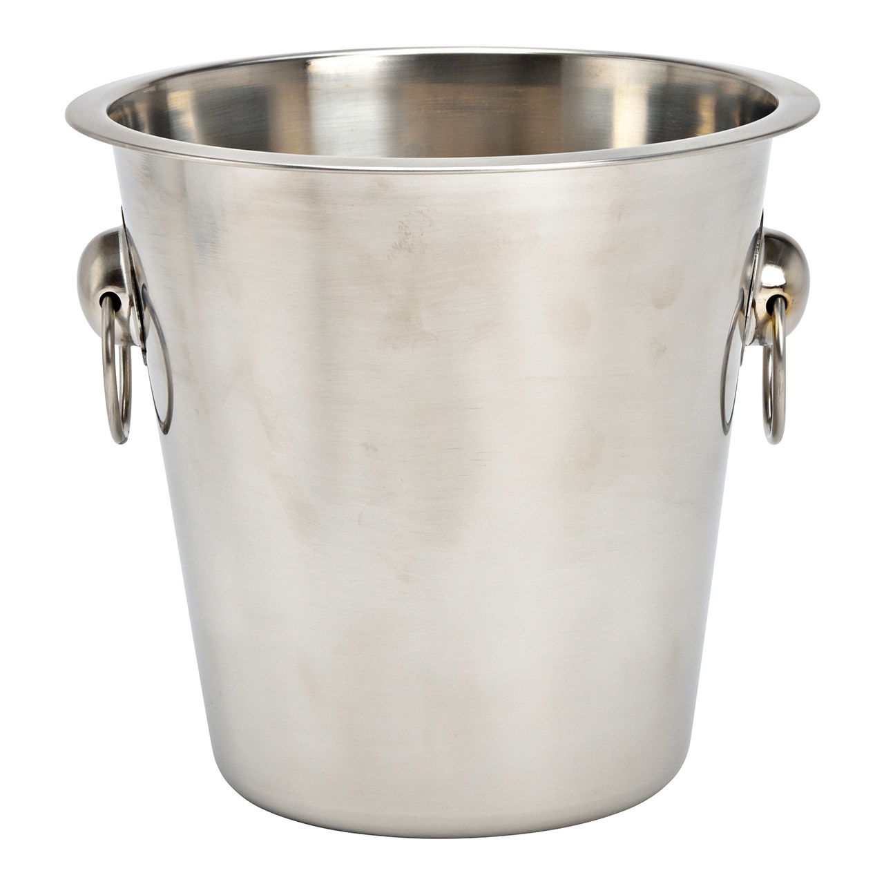 Metal champagne cooler silver (W/H/D) 22x20x22cm