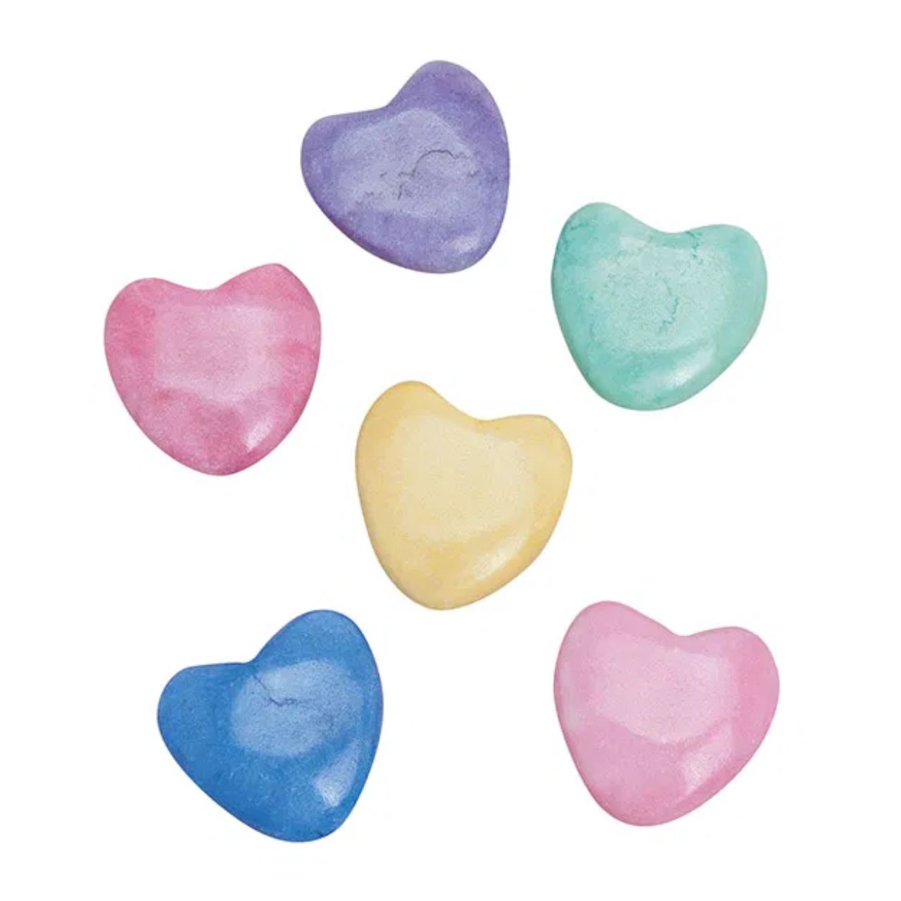 Herz aus Marmor, 6-fach sortiert, 4 cm Kiste