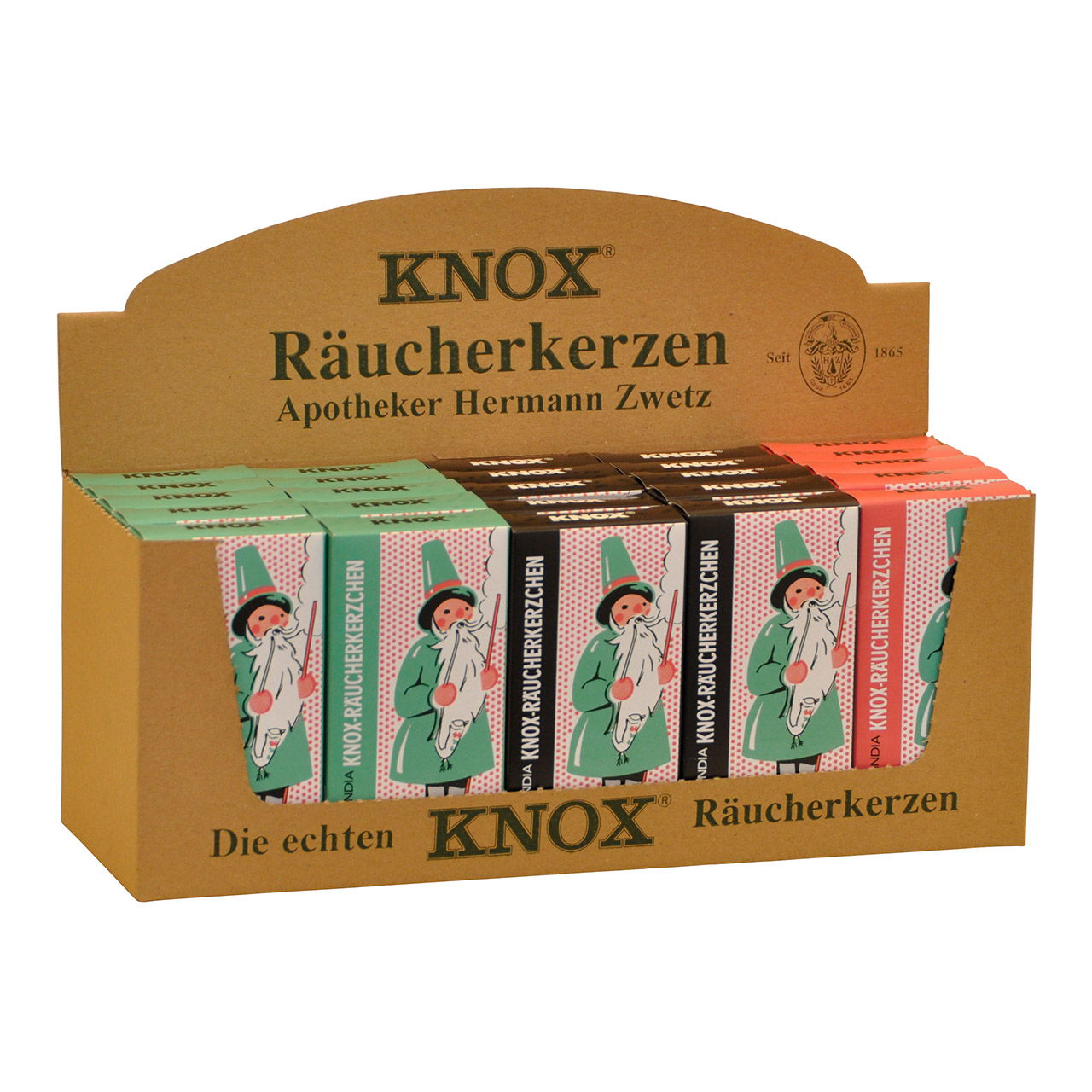 Räucherkerzen Nostalgie bunt 3-fach, (B/H/T) 6x13x2cm Räucherkerzen Nostalgie bunt 3-fach, (B/H/T) 6x13x2cm