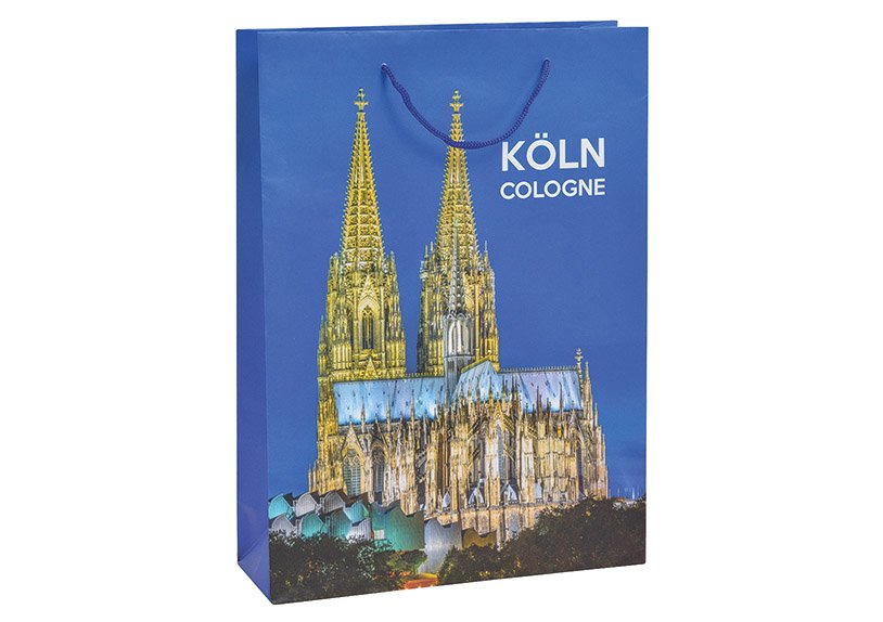 Geschenktüte Köln aus Papier/Pappe matt Bunt (B/H/T) 25x34x8cm
