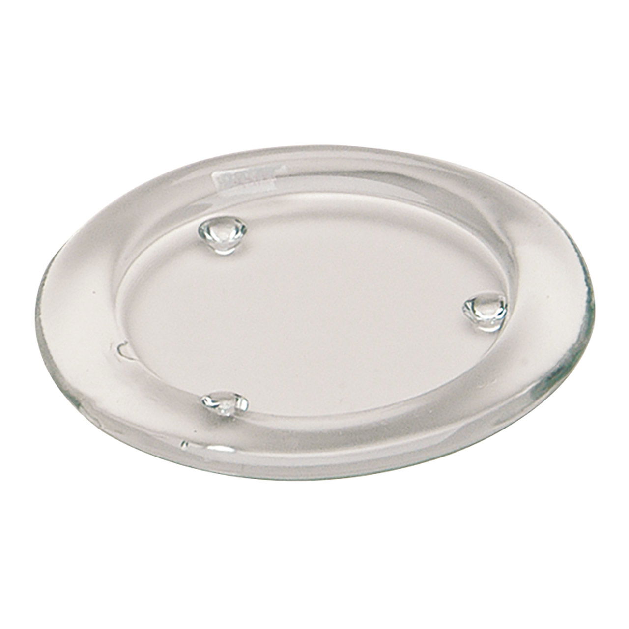 Untersetzer aus Glas rund, B11 x T8 cm Untersetzer aus Glas rund, B11 x T8 cm