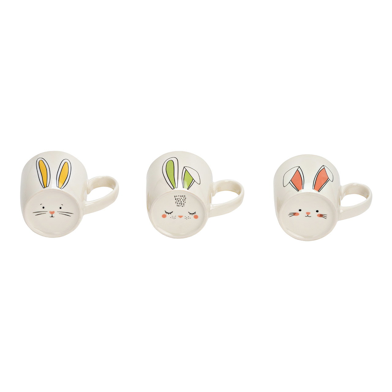 Becher, Keramik, Tasse, farbenfrohes Muster, bunte Farben