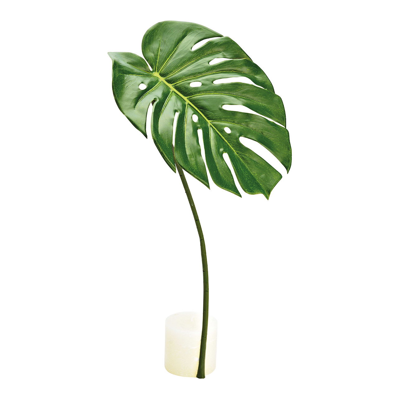 Kunstblume Split-Philo Blatt aus Kunststoff grün (B/H) 30x80cm Blatt, Pflanze, Blume