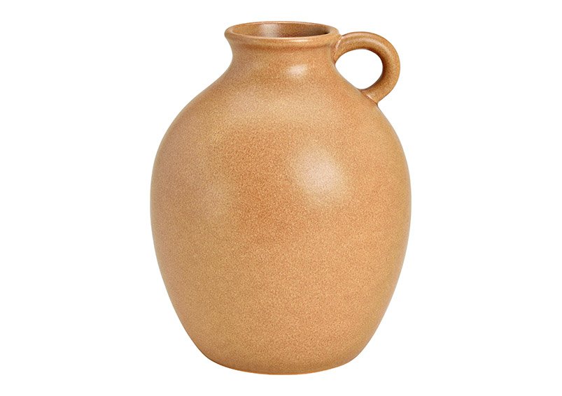 Vaso, brocca, ceramica Marrone (w/h/d) 19x24x19cm