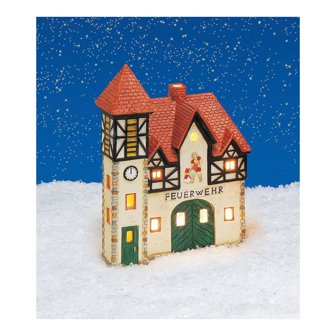Wurm Lichthaus "Feuerwehr" aus Porzellan, Bunt (B/H/T) 16x22x10cm Wurm Lichthaus "Feuerwehr" aus Porzellan, Bunt (B/H/T) 16x22x10cm