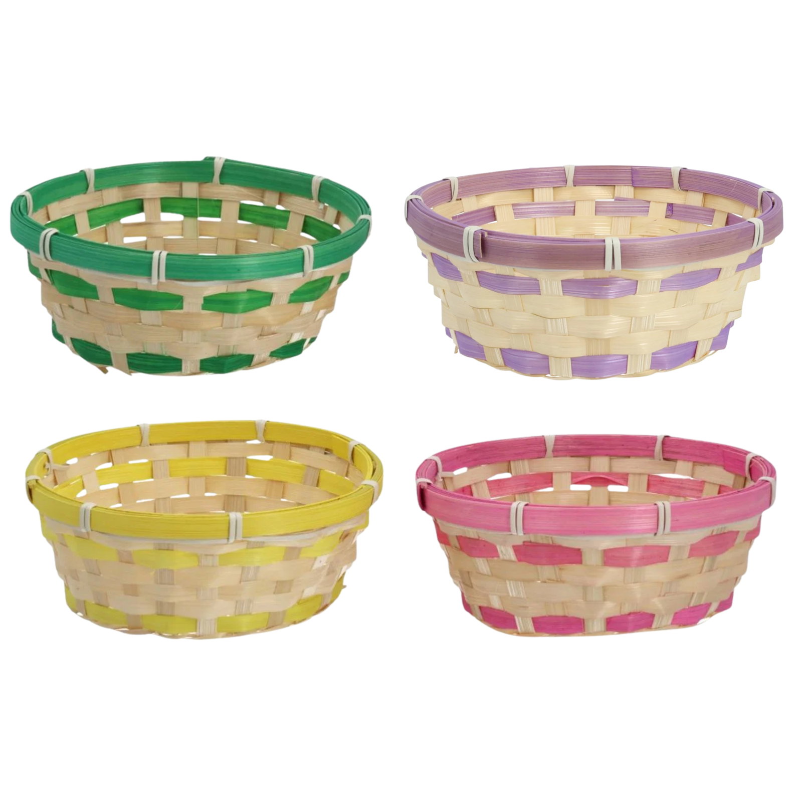 Paasmand van bamboe en hout, kleurrijk, 4-delige set (B/H/D) 20x7x20 cm Paasmand van bamboe en hout, kleurrijk, 4-delige set (B/H/D) 20x7x20 cm