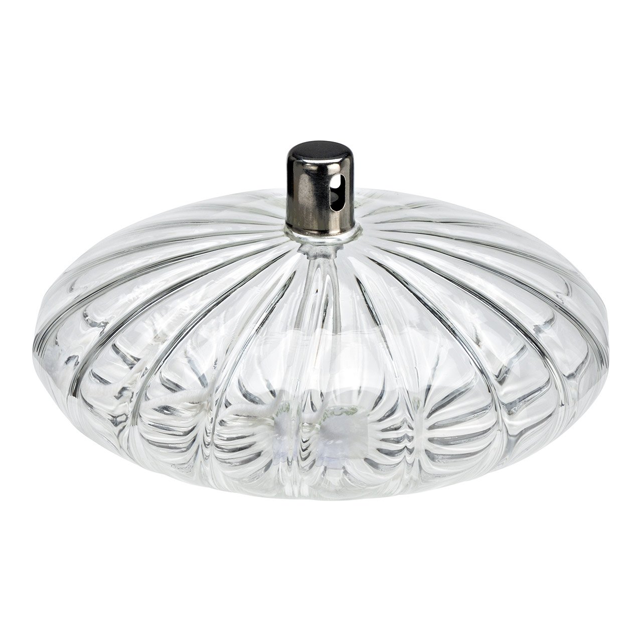Lampe à huile en verre, Transparent (L/H/P) 14x7x14cm
