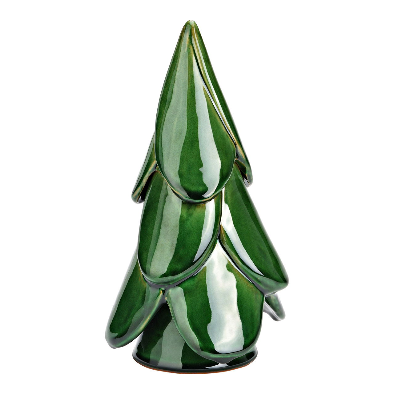 Tannenbaum aus Steingut, Grün (B/H/T) 13x25x12cm Zubehör, Edelstein, Jade, Töpferei, Krug