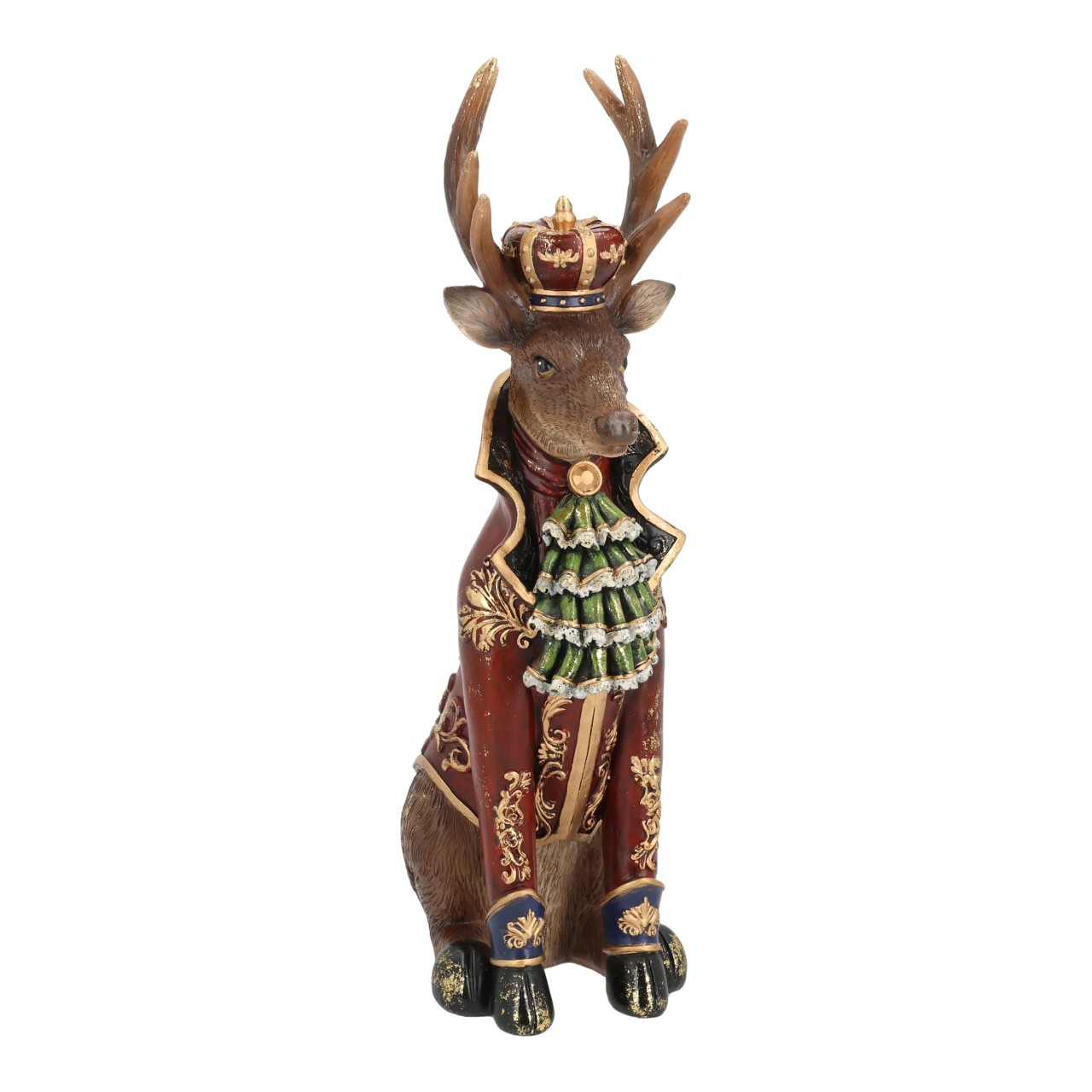 Rehfigur, Königsfigur, Weihnachtsdekoration, vintage dekor, Kunsthandwerk