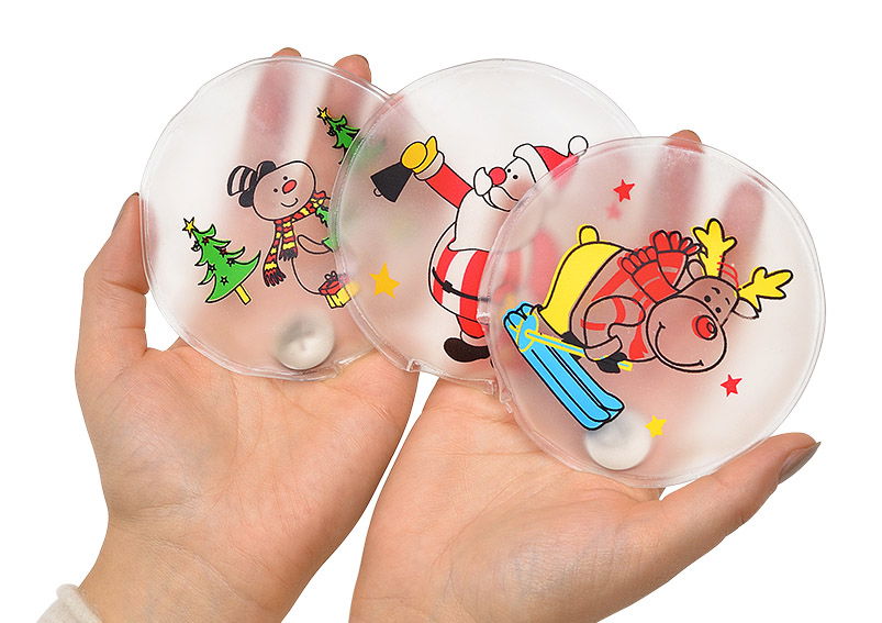 Taschenwärmer Nikolaus/Elch/Schneemann, 9 cm Taschenwärmer Nikolaus/Elch/Schneemann, 9 cm