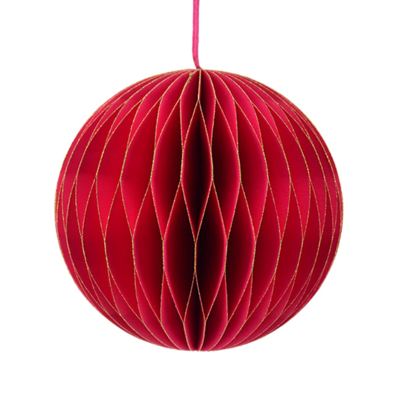 Suspension Honeycomb boule en papier/carton rose (L/H/P) 9x9x9cm Suspension Honeycomb boule en papier/carton rose (L/H/P) 9x9x9cm