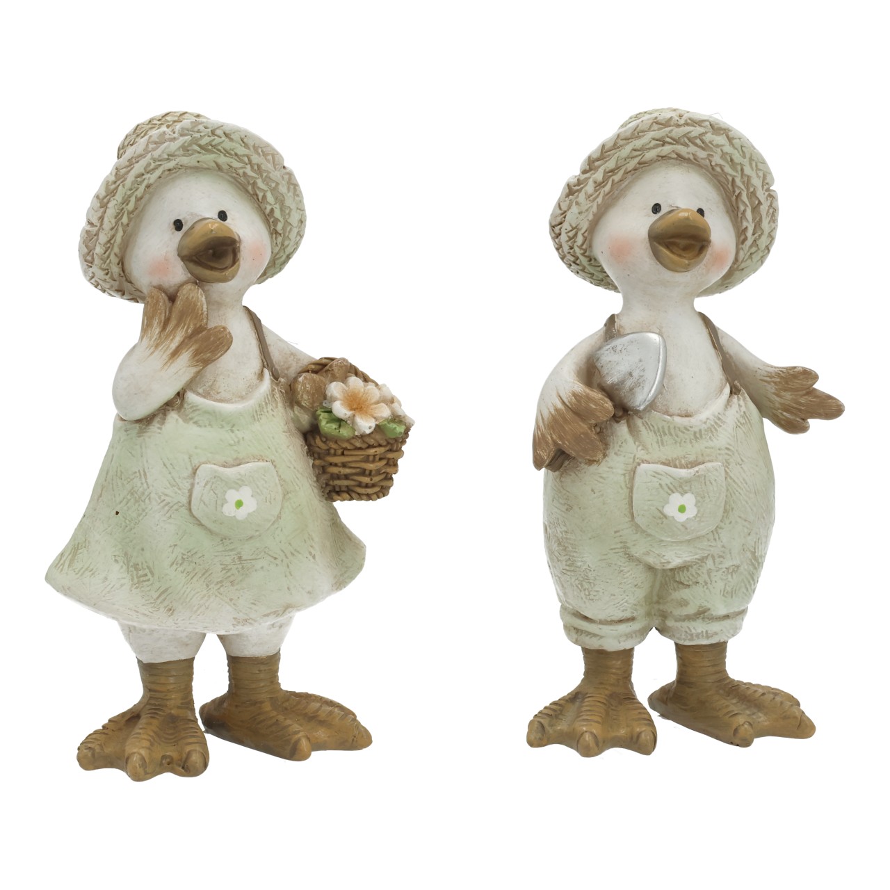 Casetta per anatre in polietilene verde, assortimento doppio (L/A/P) 7x15x5 cm Dekofigur, Huhn, Gartenfigur, Küken, Basket?