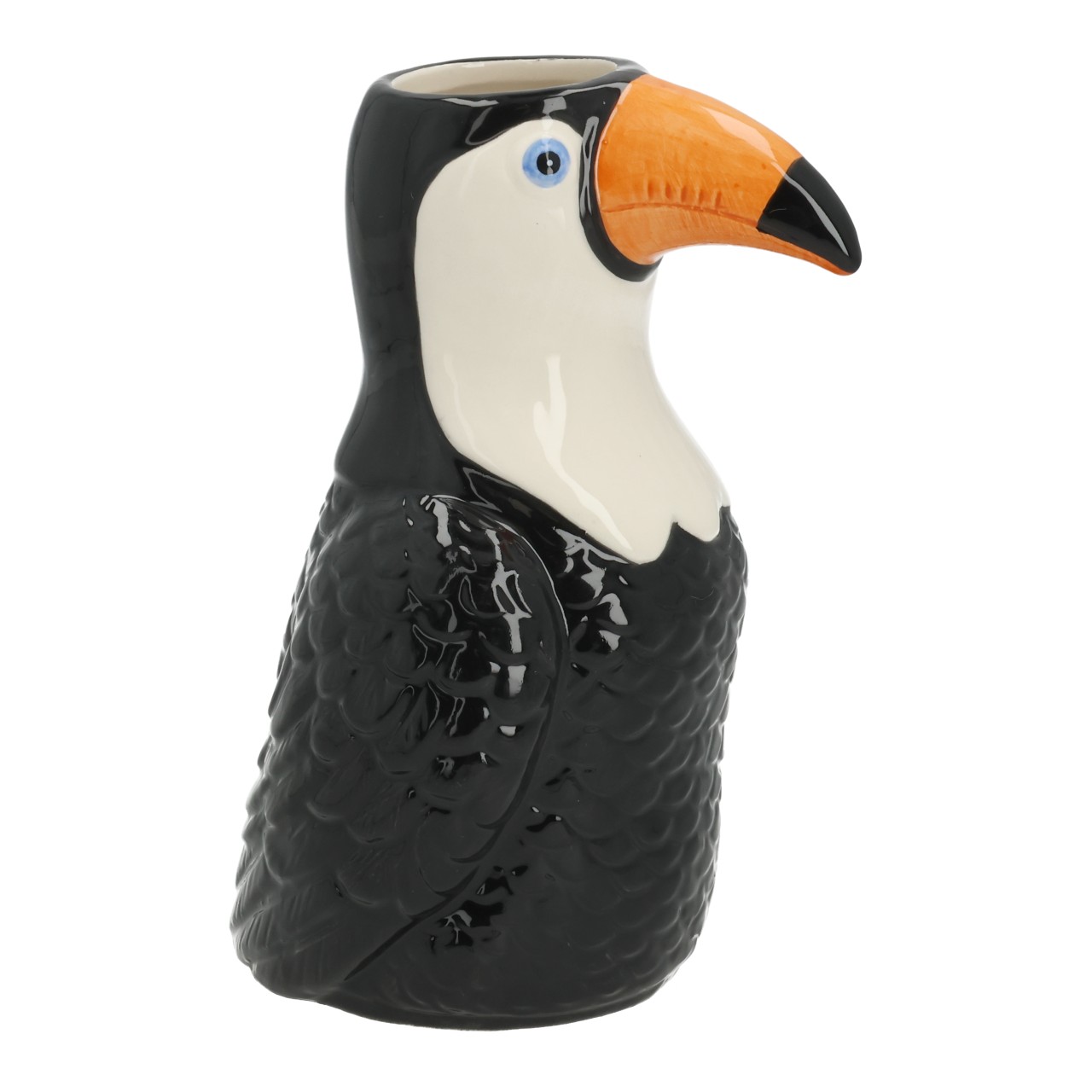 papagei, figur, keramik, tropfen?, fischflosse?